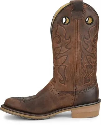 On Sale Double H Brown Kilgore Work Western J-Toe Boots for Men