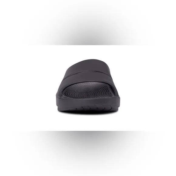 Oofos Men’s Ooahh Slide Sandal - Black Unisex Slide Women’s Sz 10/ Men’s 8