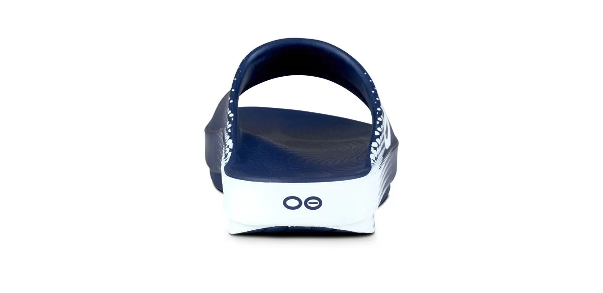 OOFOS Men's OOahh Sport Slide - Navy Matrix