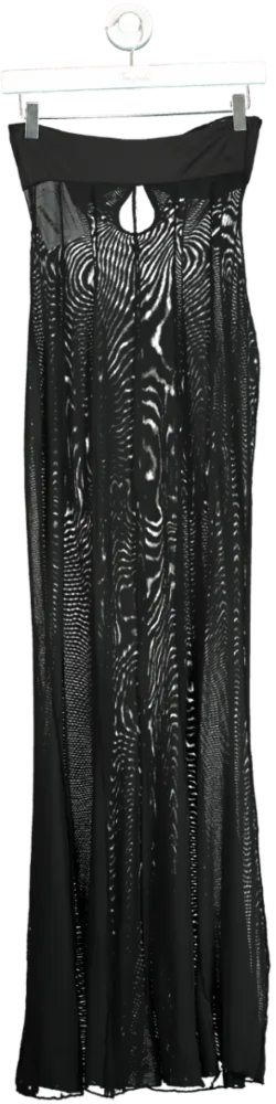 Outcast Black Mesh Maxi Dress S