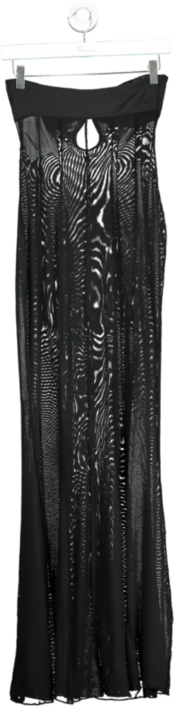 Outcast Black Mesh Maxi Dress S