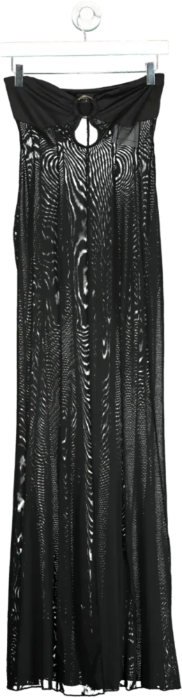 Outcast Black Mesh Maxi Dress S