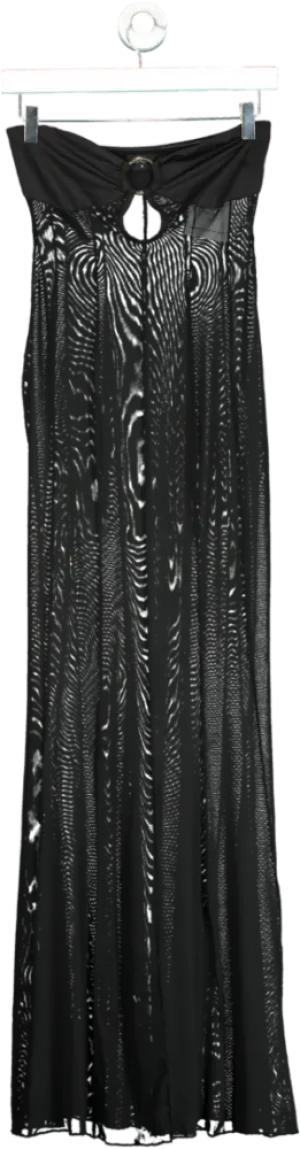 Outcast Black Mesh Maxi Dress S