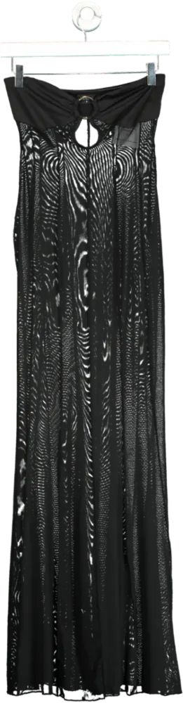 Outcast Black Mesh Maxi Dress S