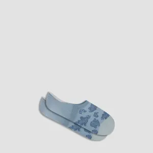 Paisley No-Show Socks