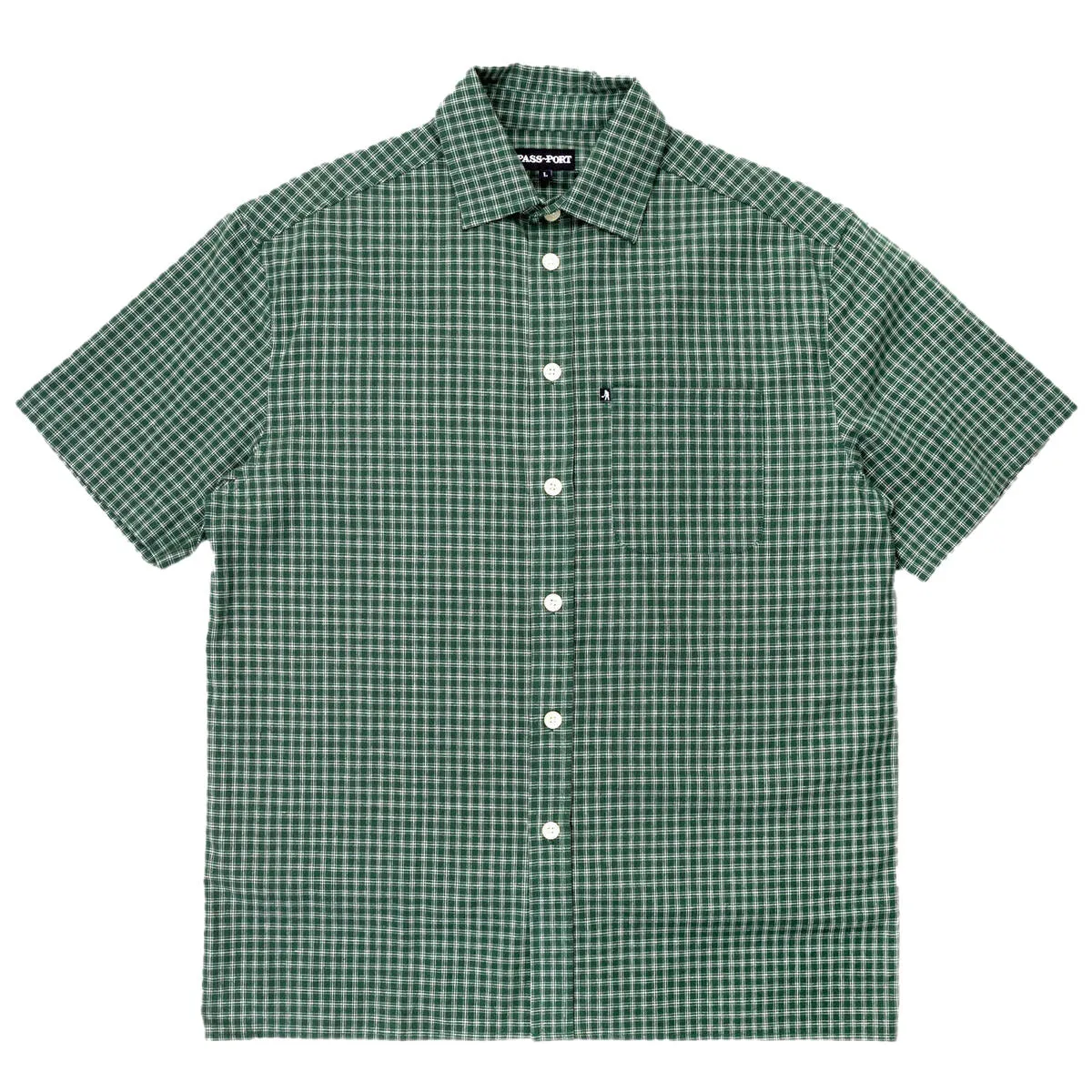Pass~Port - Workers Check Shirt Green