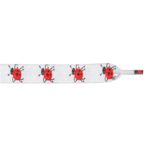 Printed 3/8" Flat Laces - Lady Bug (1 Pair Pack) Shoelaces