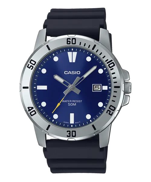 Reloj casual correa de resina MTP-VD01-2EV