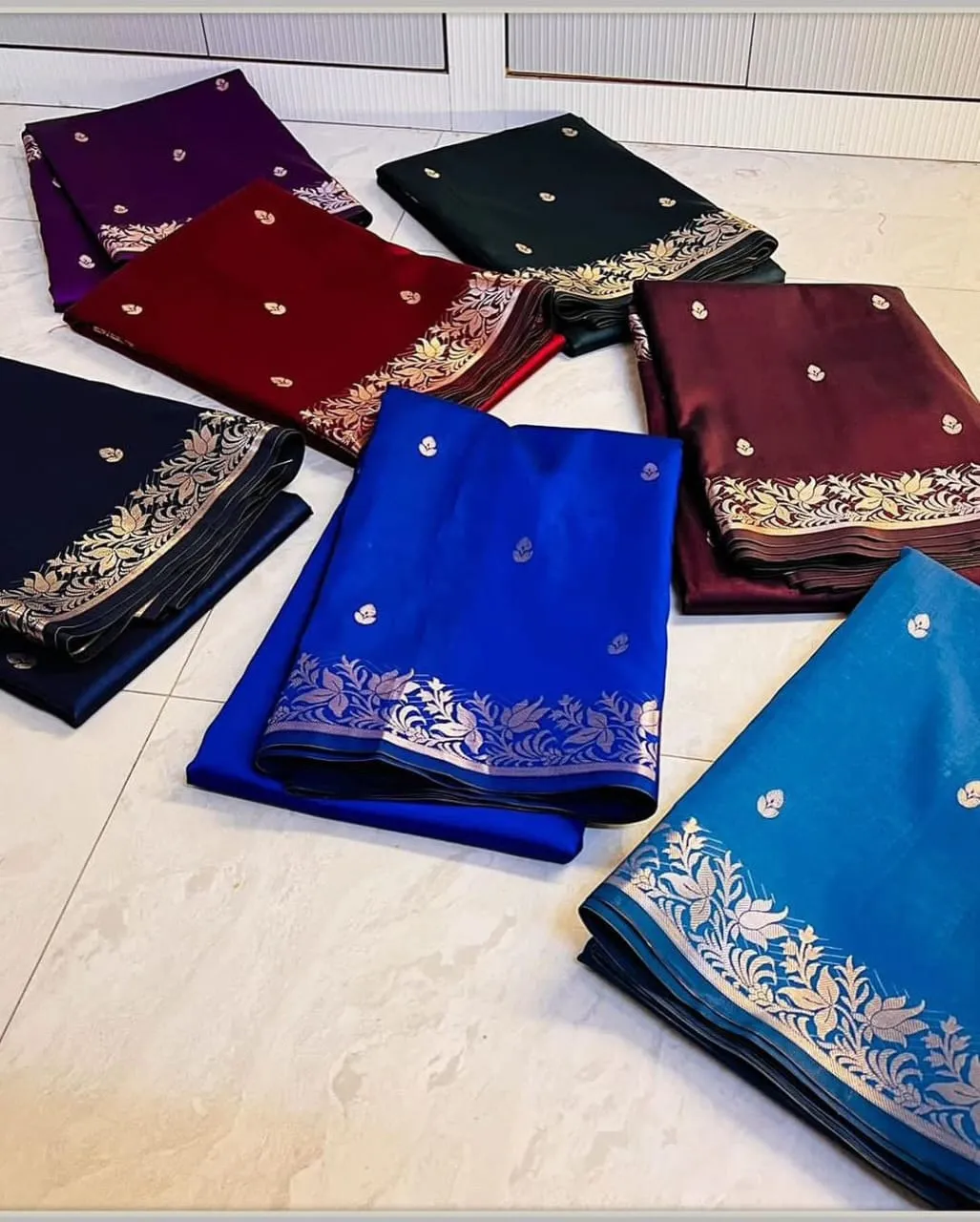 Royal Maroon Banarasi Soft Silk Fancy Saree