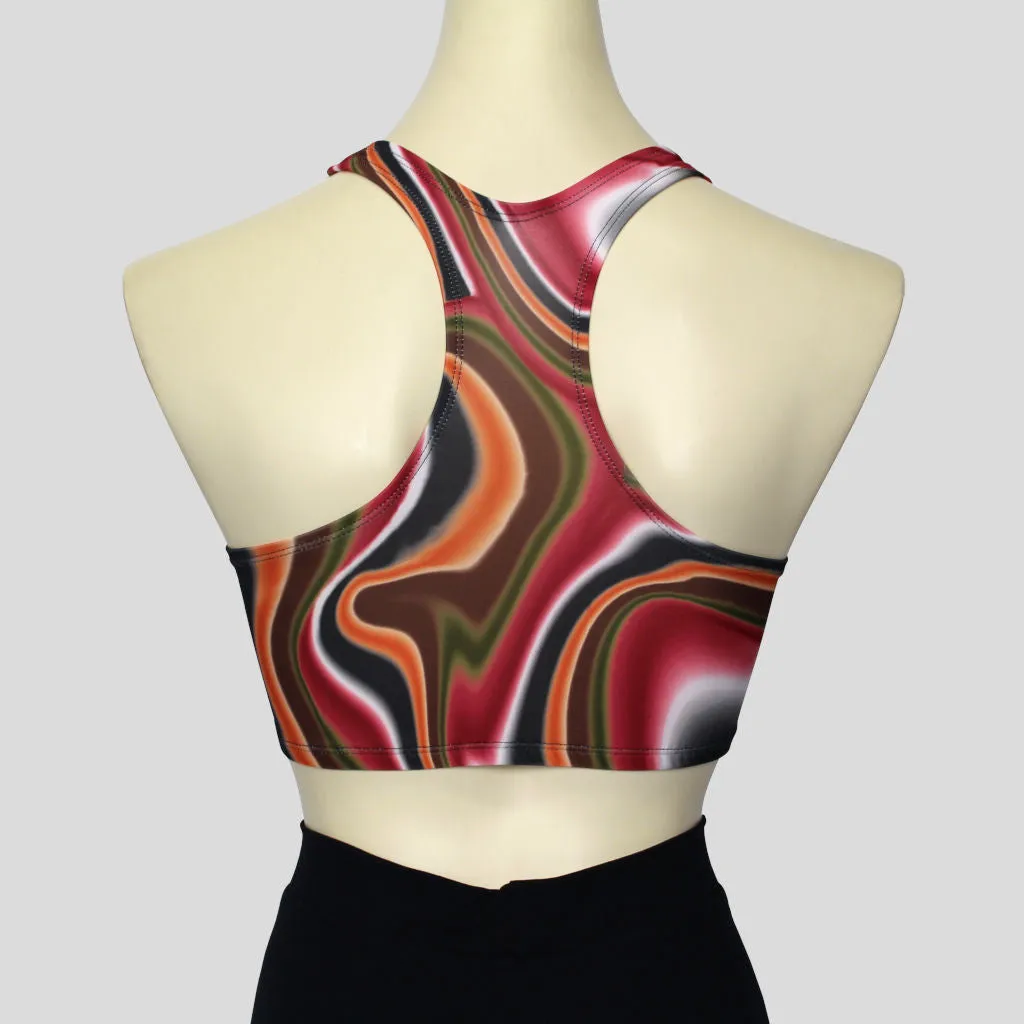 Rusty Swirl Crop Top