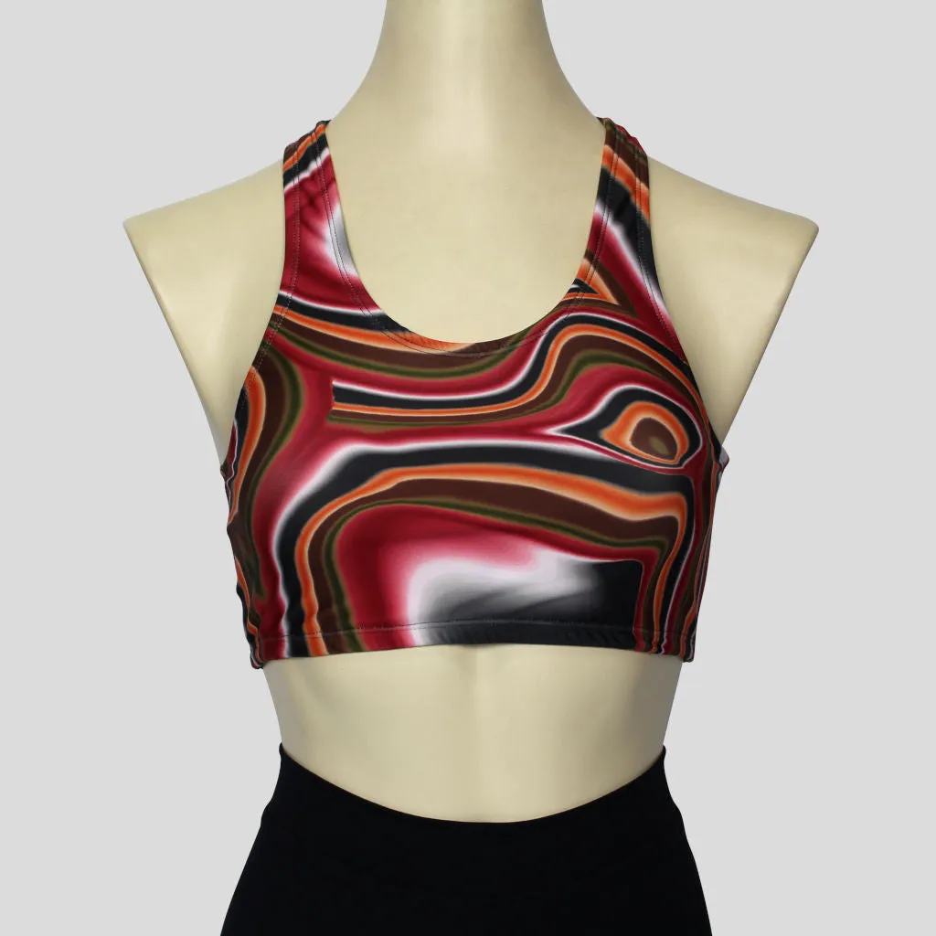 Rusty Swirl Crop Top