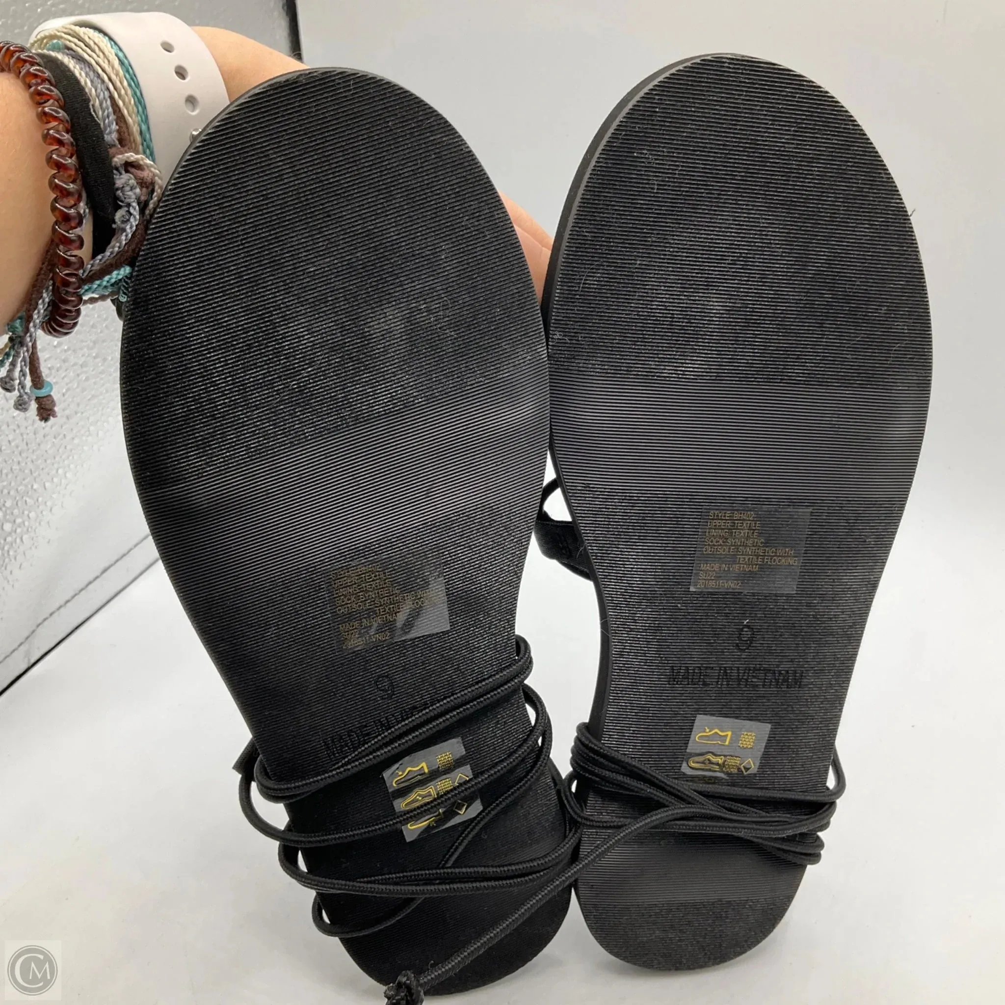 Sandals Flats By J. Crew In Black, Size: 9