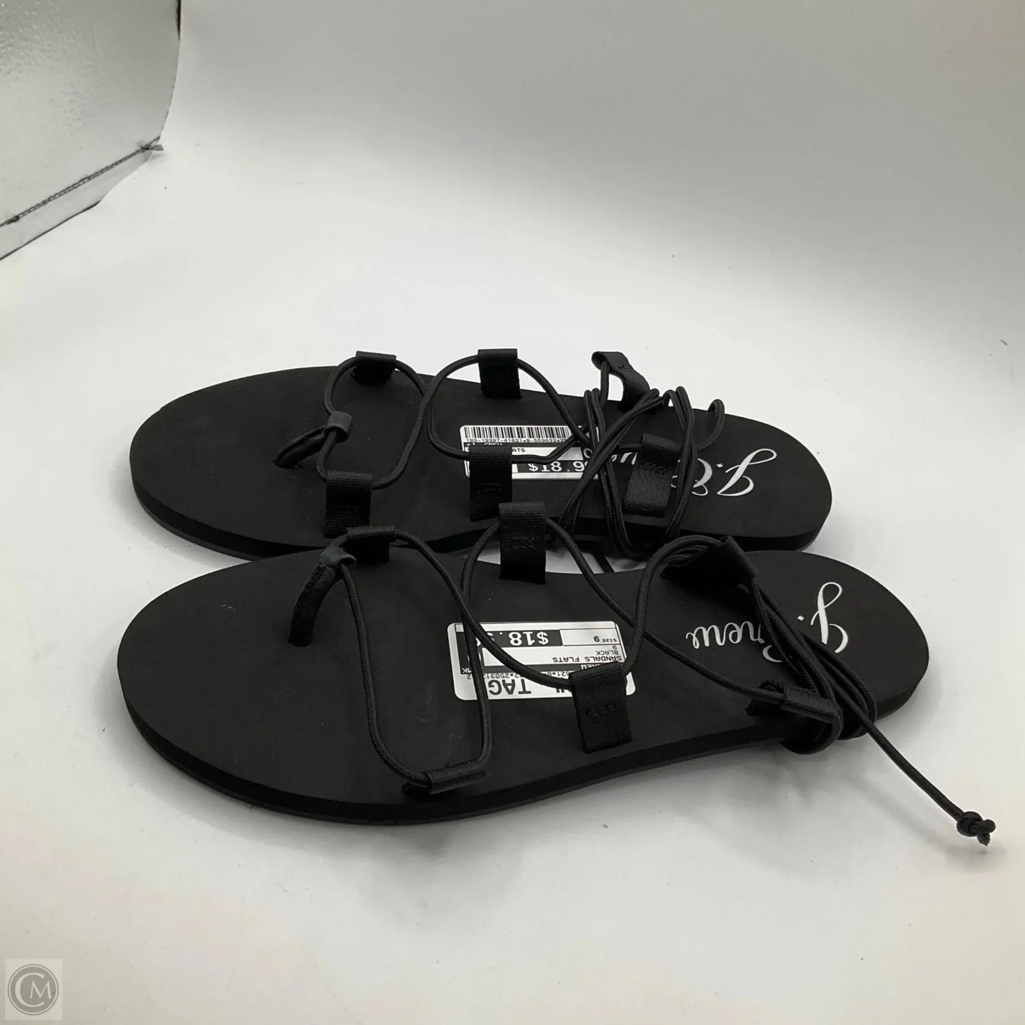 Sandals Flats By J. Crew In Black, Size: 9