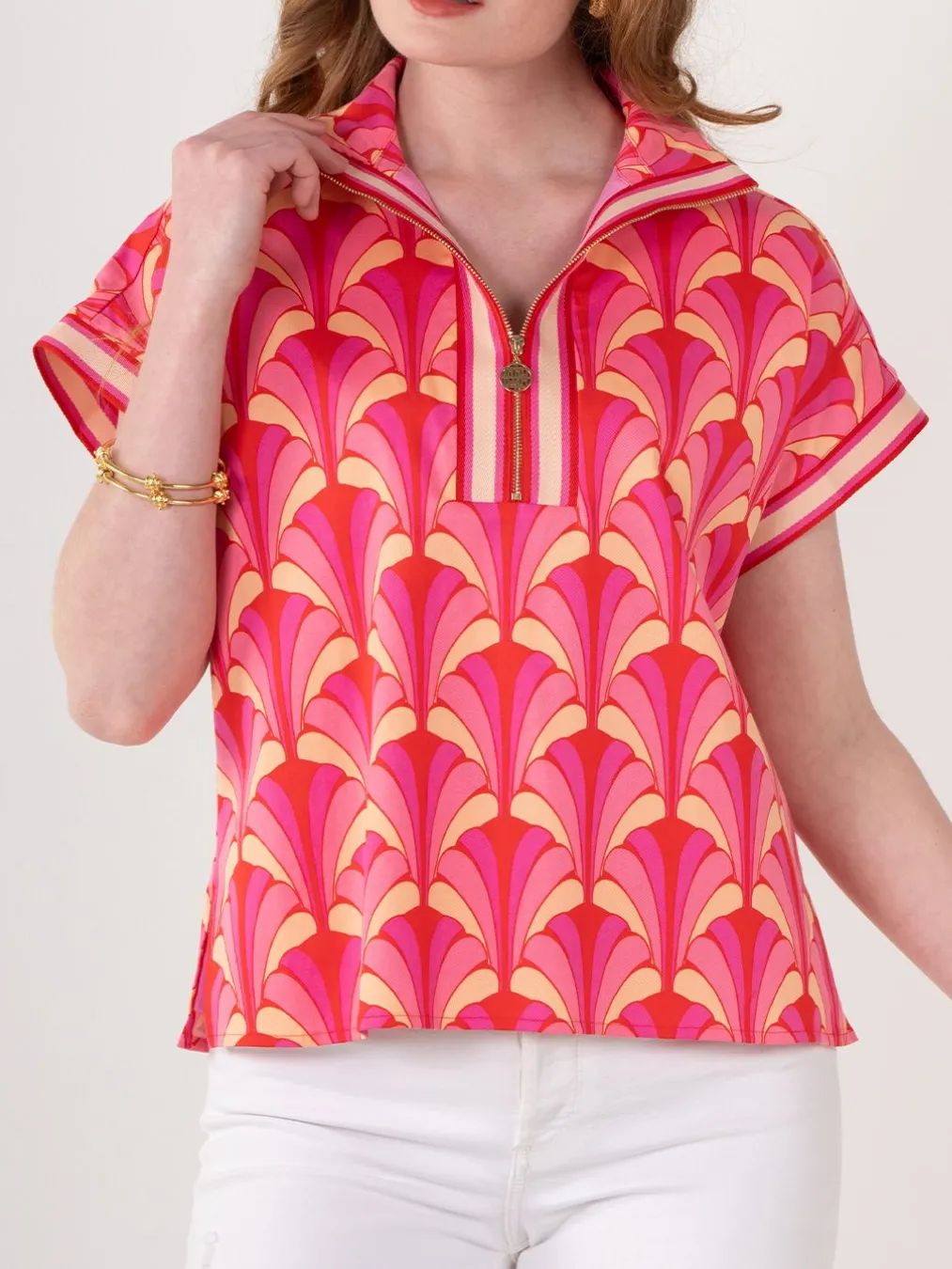 Scallop Poppy Pullover