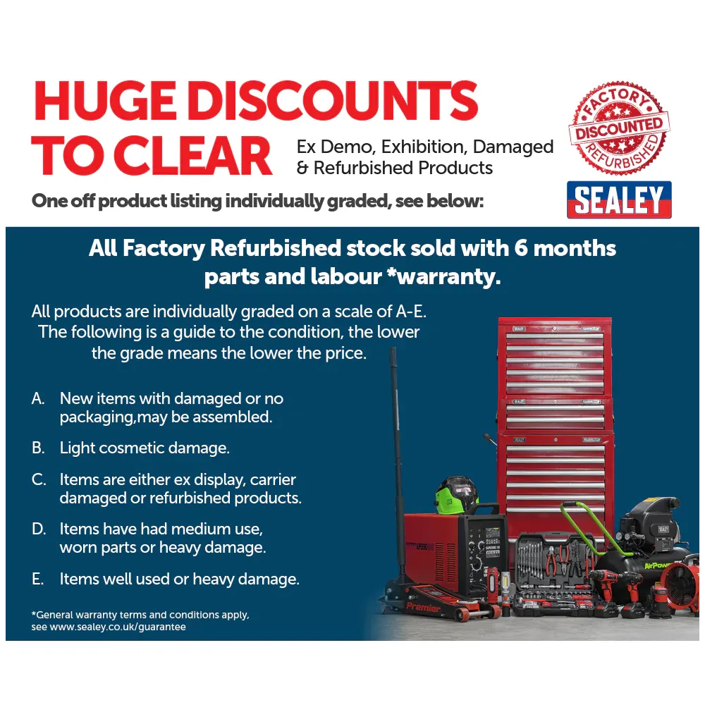 Sealey 135bar Hot/Cold Water Pressure Washer 2300W - B