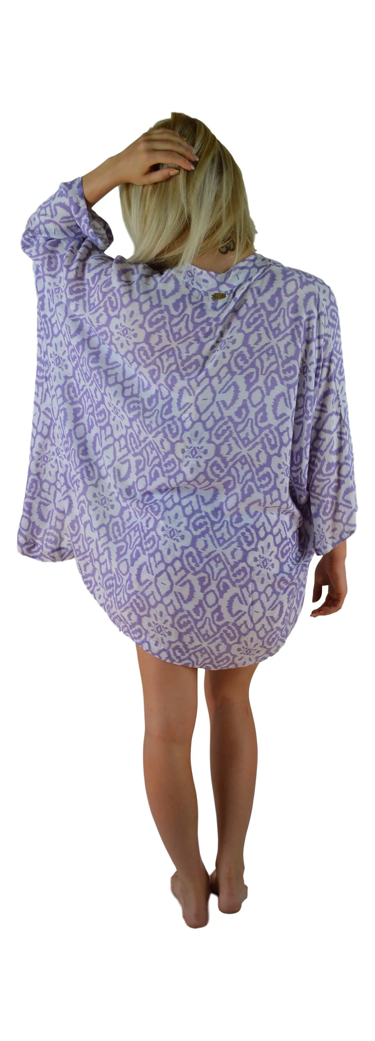 Secret Beach - Kula Jacket - Large Ikat - Lilac