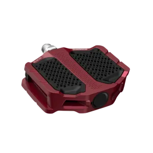 Shimano Pd-Ef205 Flat Platform Pedals Red E-bike/Trekking/Urban w/Resin Plate