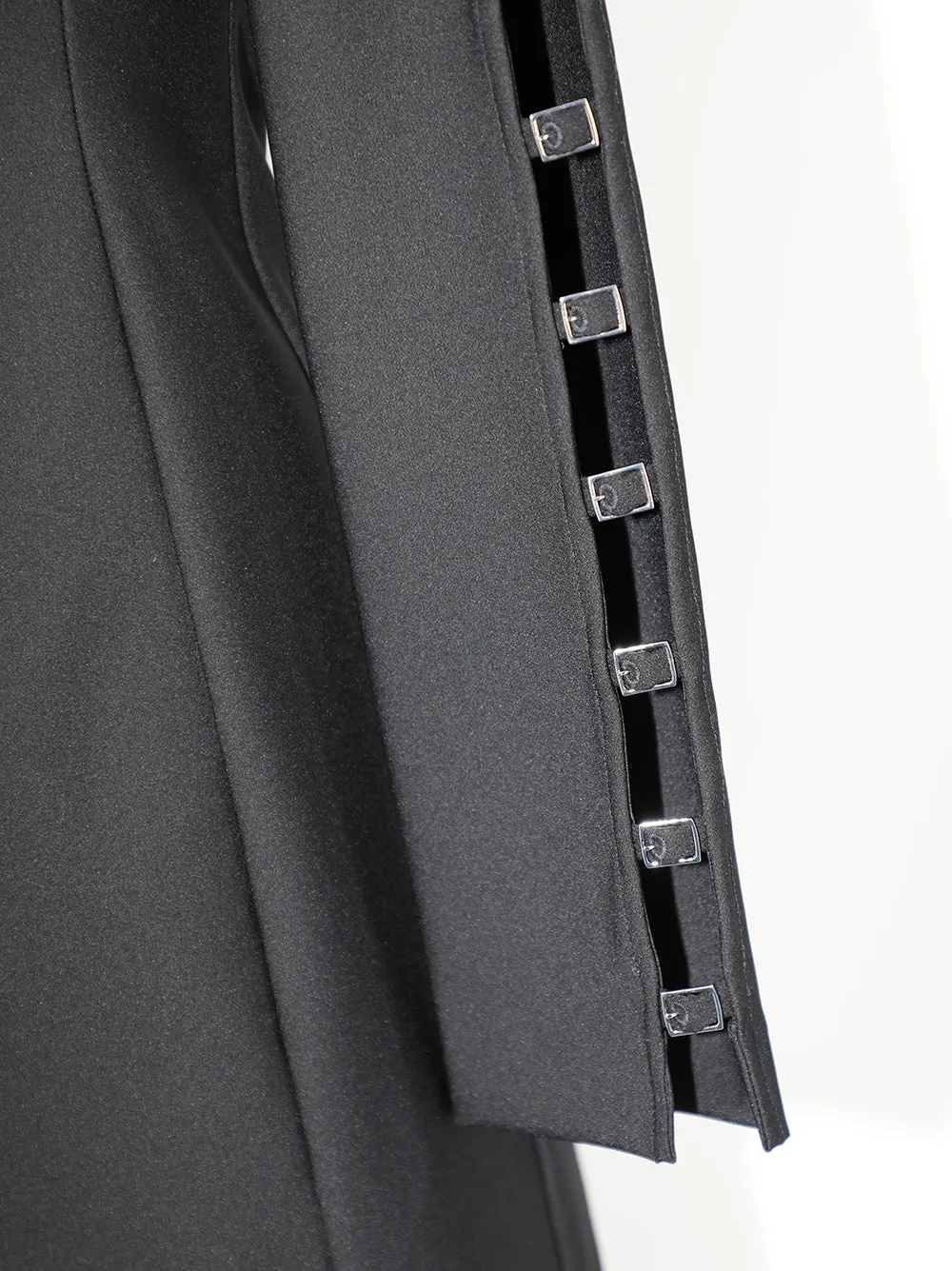 Simkhai Tamera Long Sleeve Mini Dress in Black