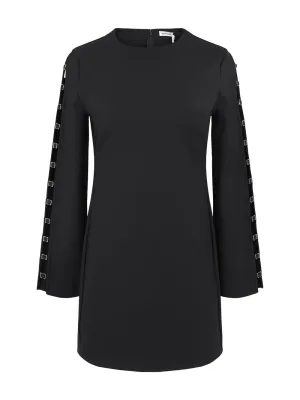 Simkhai Tamera Long Sleeve Mini Dress in Black