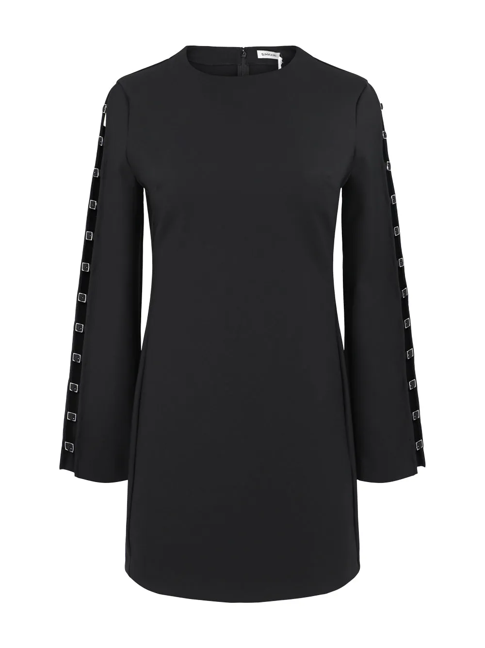 Simkhai Tamera Long Sleeve Mini Dress in Black