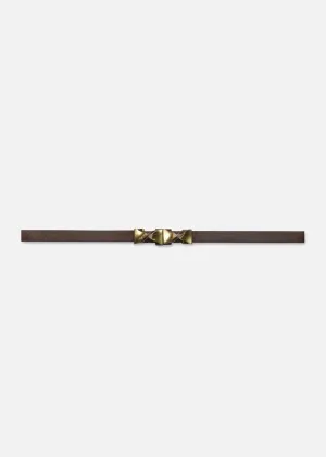 Simple Farfalle Belt (Chocolate)
