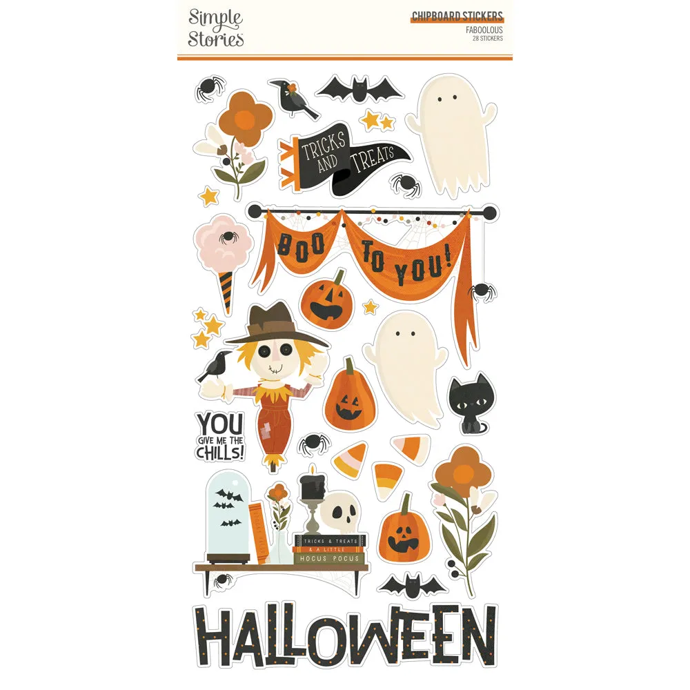 Simple Stories - FaBOOlous - 6x12 Chipboard