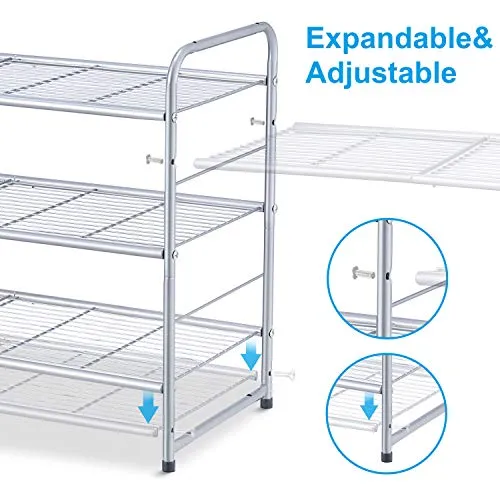 Simple Trending 3-Tier Expandable Shoe Rack