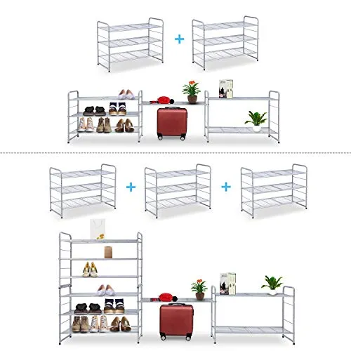 Simple Trending 3-Tier Expandable Shoe Rack
