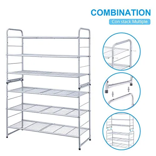 Simple Trending 3-Tier Expandable Shoe Rack