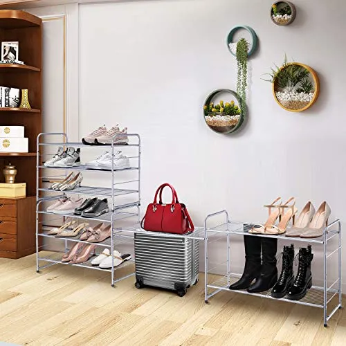 Simple Trending 3-Tier Expandable Shoe Rack