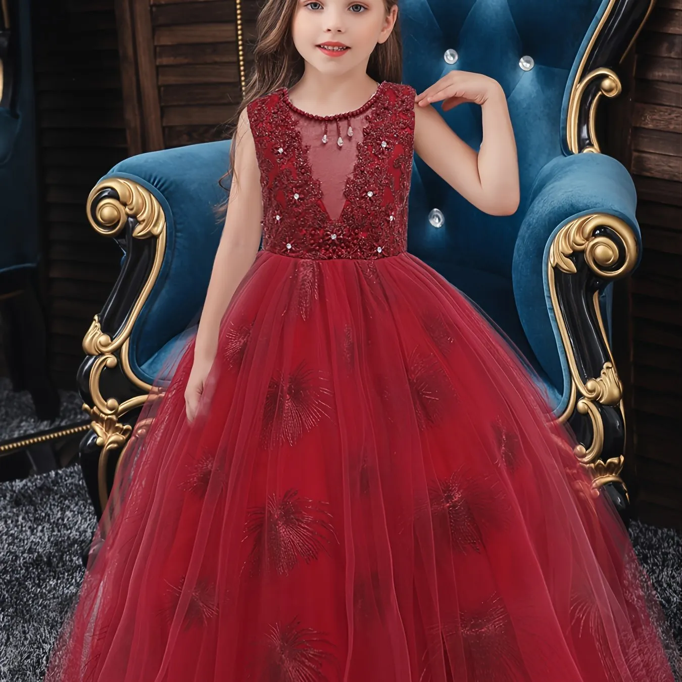 Sleeveless Princess Dress for Baby Girls