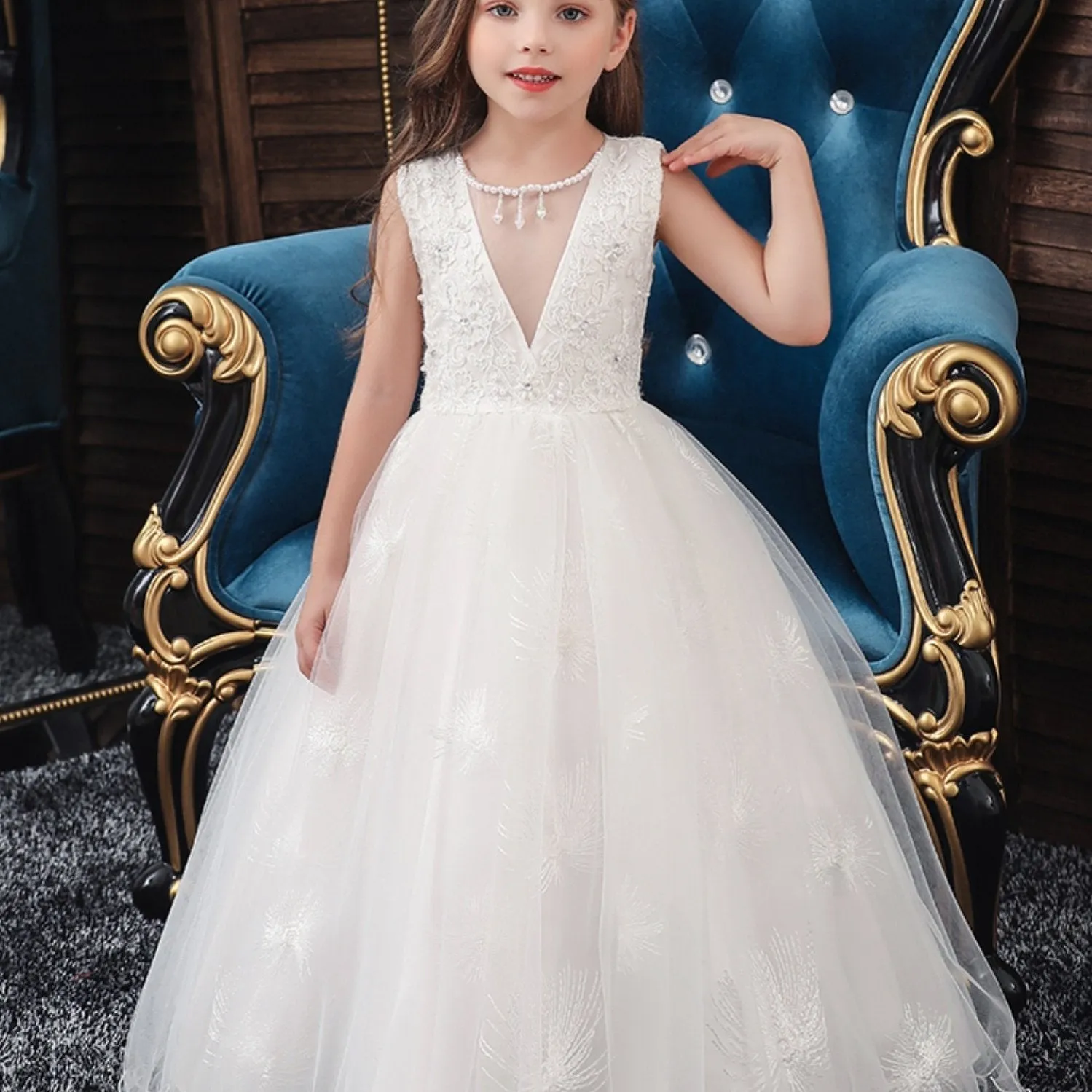 Sleeveless Princess Dress for Baby Girls