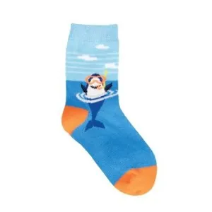 Socksmith - Snorkel Shark Crew Sock size 2-4