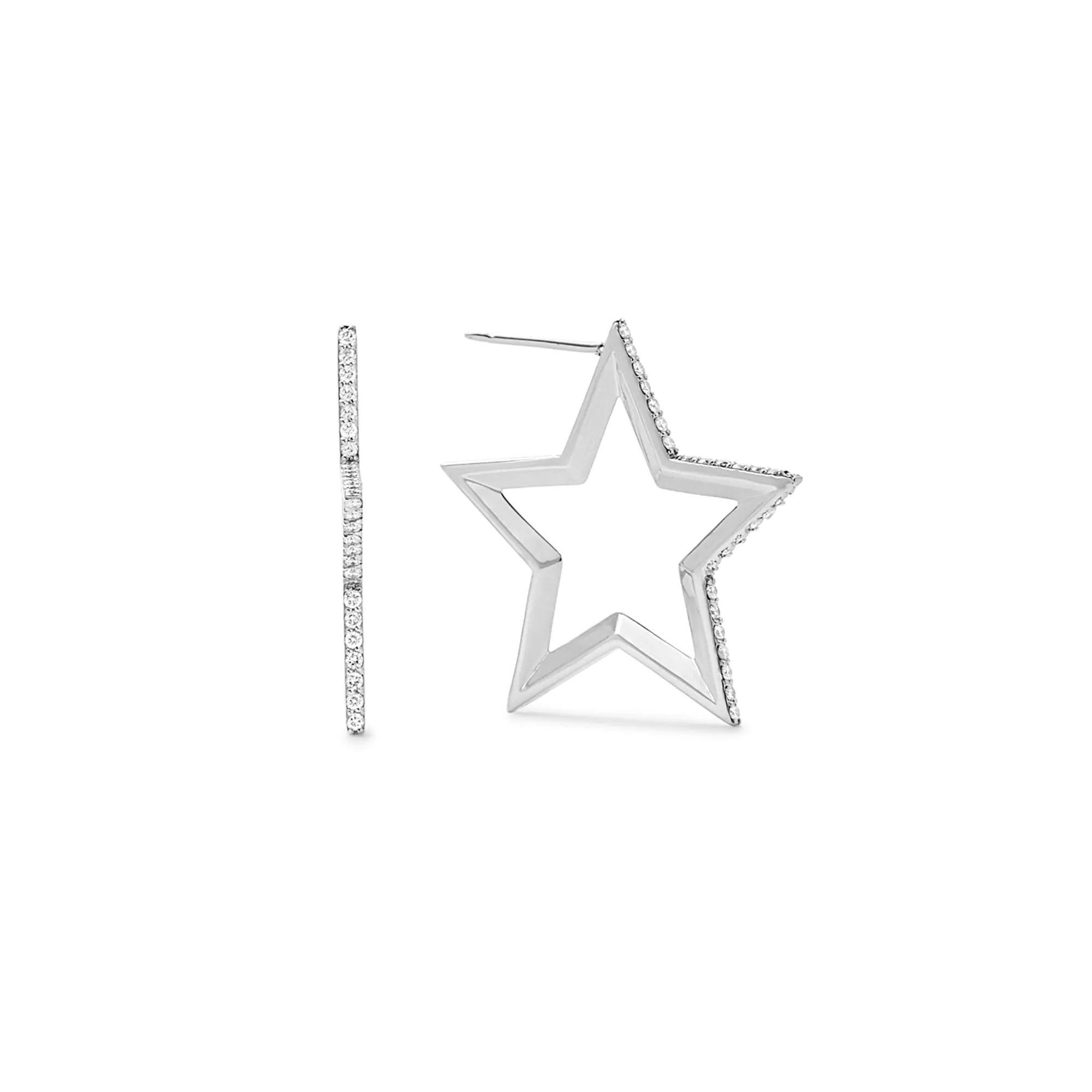 Star Hoop Earrings