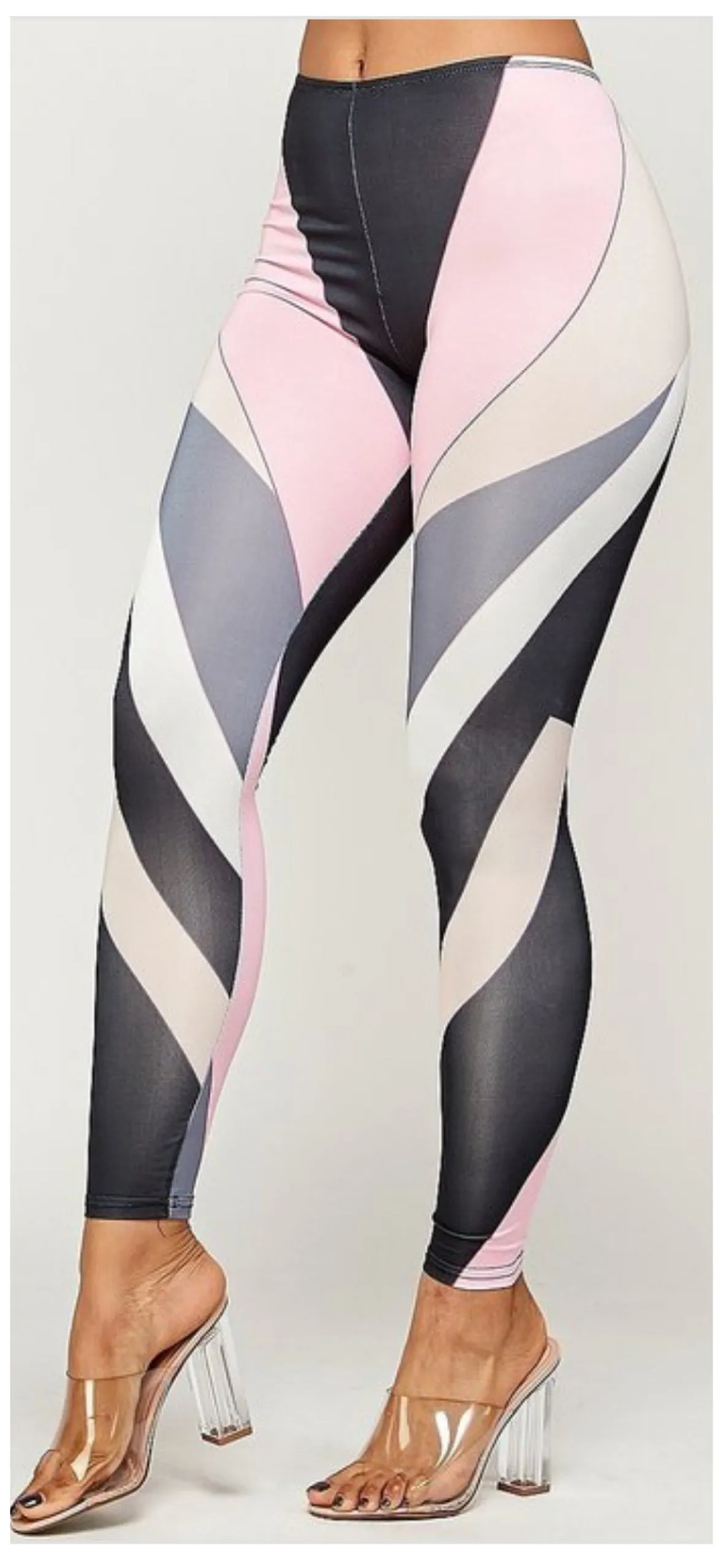 Swirls of Around Graphic Print Leggings