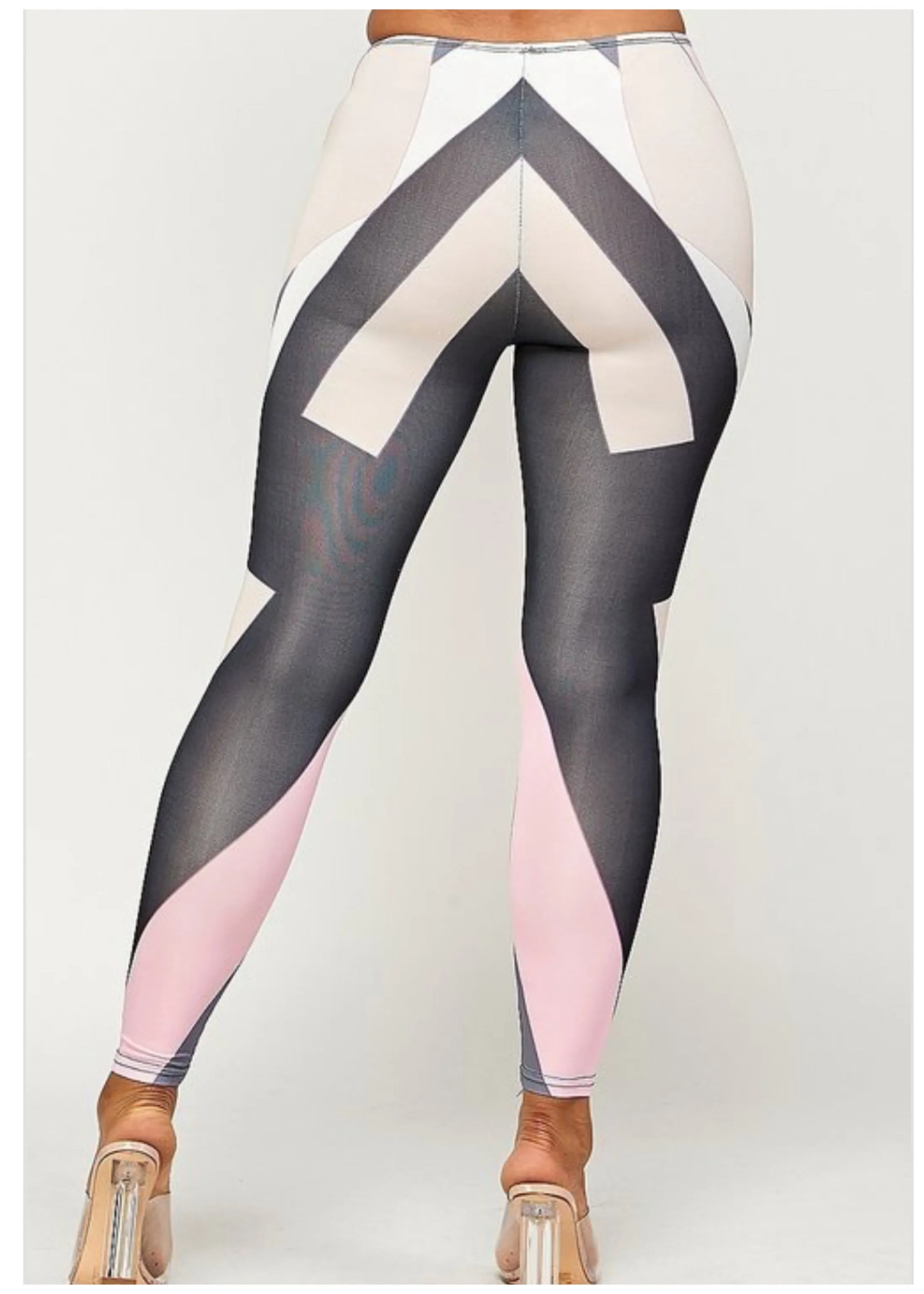 Swirls of Around Graphic Print Leggings