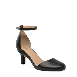 The Jocelyn - Coal Satin 3 Stiletto - FINAL SALE