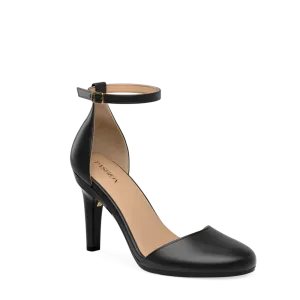 The Jocelyn - Coal Satin 4 Stiletto - FINAL SALE