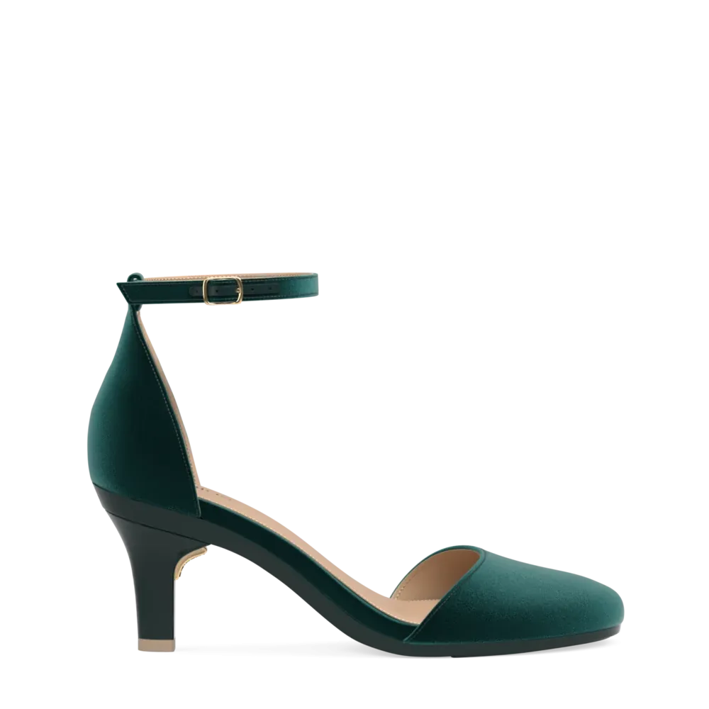 The Jocelyn - Forest Velvet 3 Stiletto - FINAL SALE