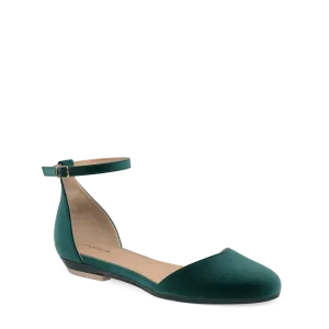 The Jocelyn - Forest Velvet Flat - FINAL SALE