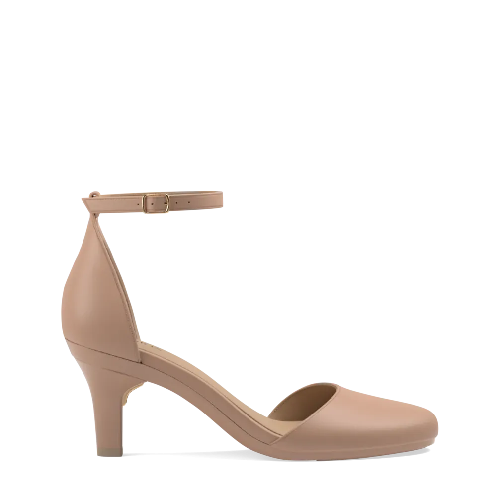 The Jocelyn - Latte Leather 3 Stiletto - FINAL SALE