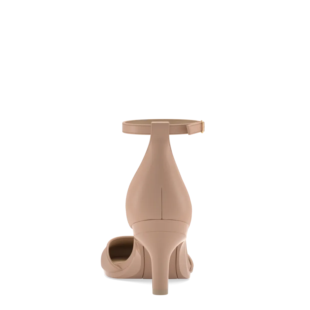 The Jocelyn - Latte Leather 3 Stiletto - FINAL SALE