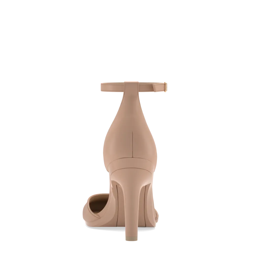 The Jocelyn - Latte Leather 4 Stiletto - FINAL SALE