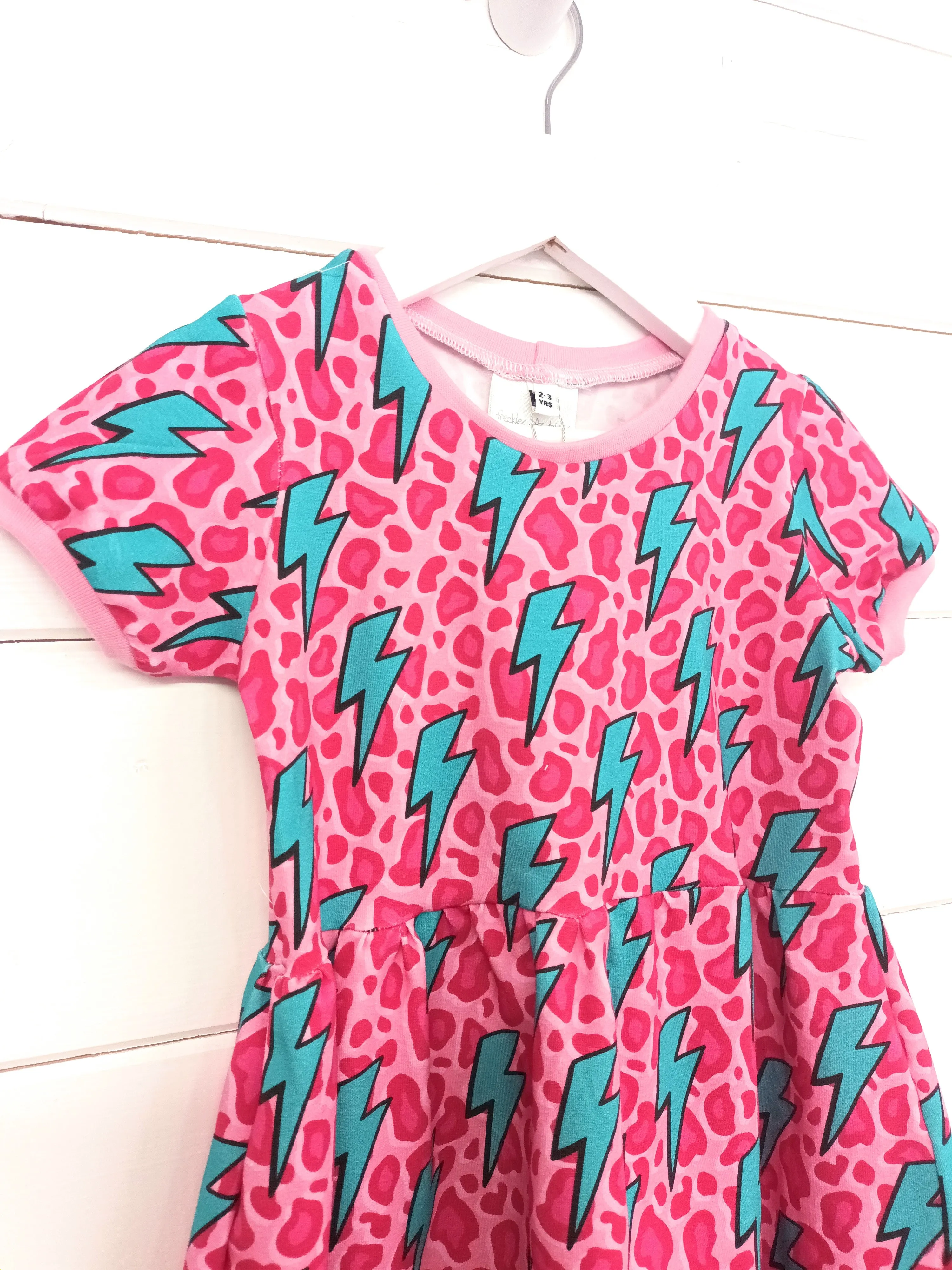 Twirl Dress, Ziggy Bolt Pink, New Spring Collection
