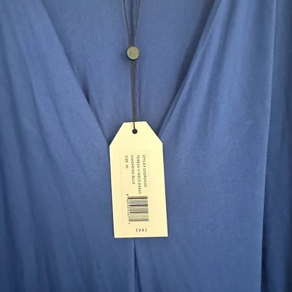 Universal Standard Blue V-Neck Maxi Dress