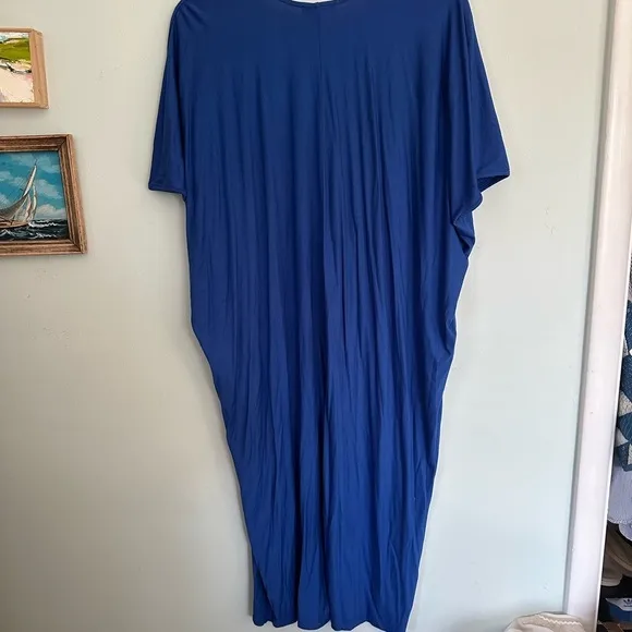 Universal Standard Blue V-Neck Maxi Dress