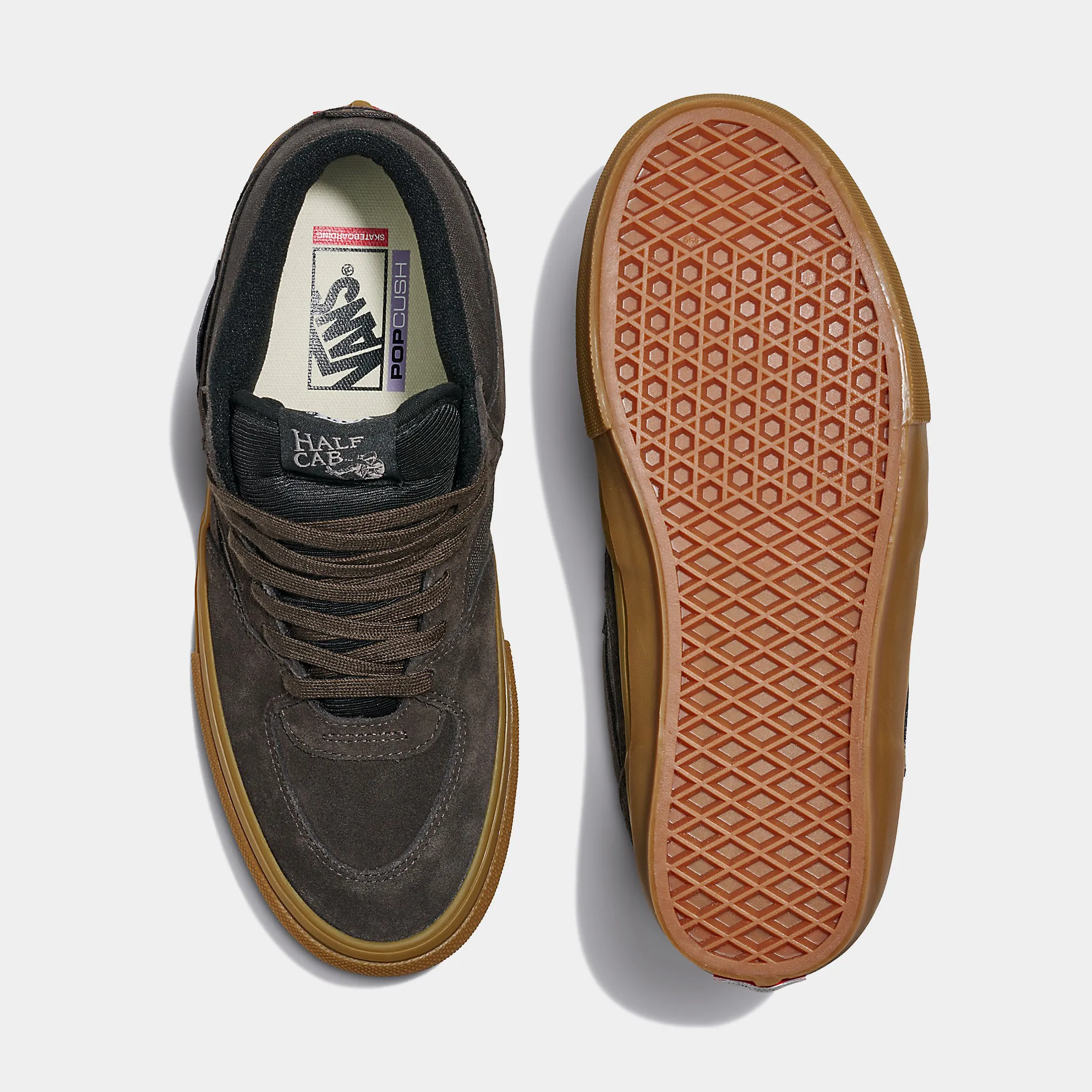 VANS SKATE HALF CAB - BROWN/GUM