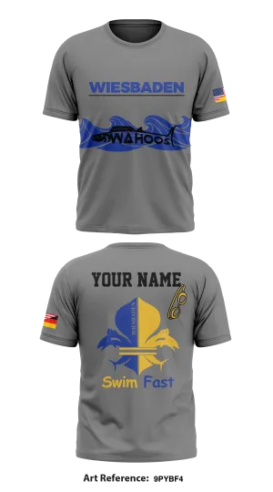 Wiesbaden Wahoos Store 1 Core Men's SS Performance Tee - 9pyBf4
