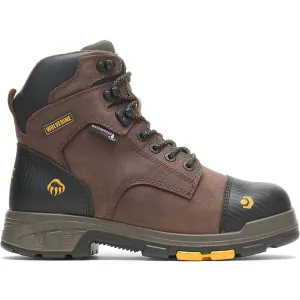 Wolverine Men's Blade LX 6" Comp Toe WP MG Work Boot- Brown- W10706
