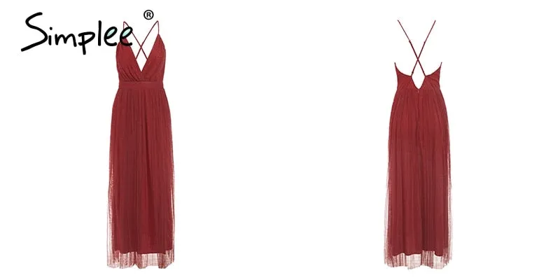 Women Dress Elegant V Neck